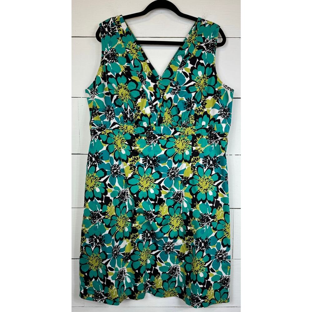 East 5th Green Knee Length Dress Women's 20w